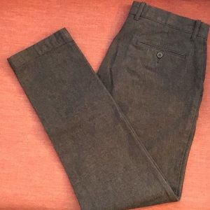 Mens J. Crew stretch cotton slacks in brown - 30x32